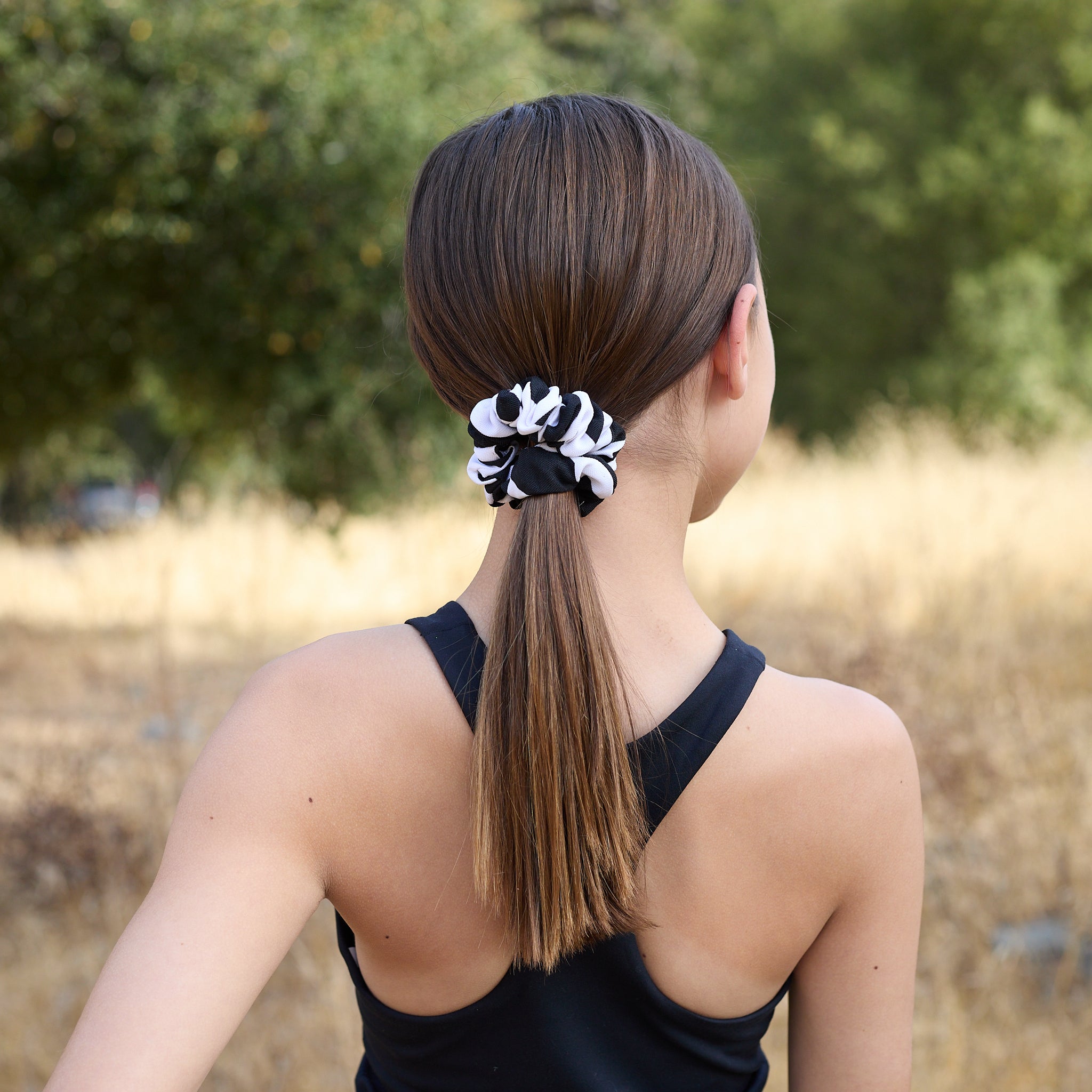 Print Scrunchie Black