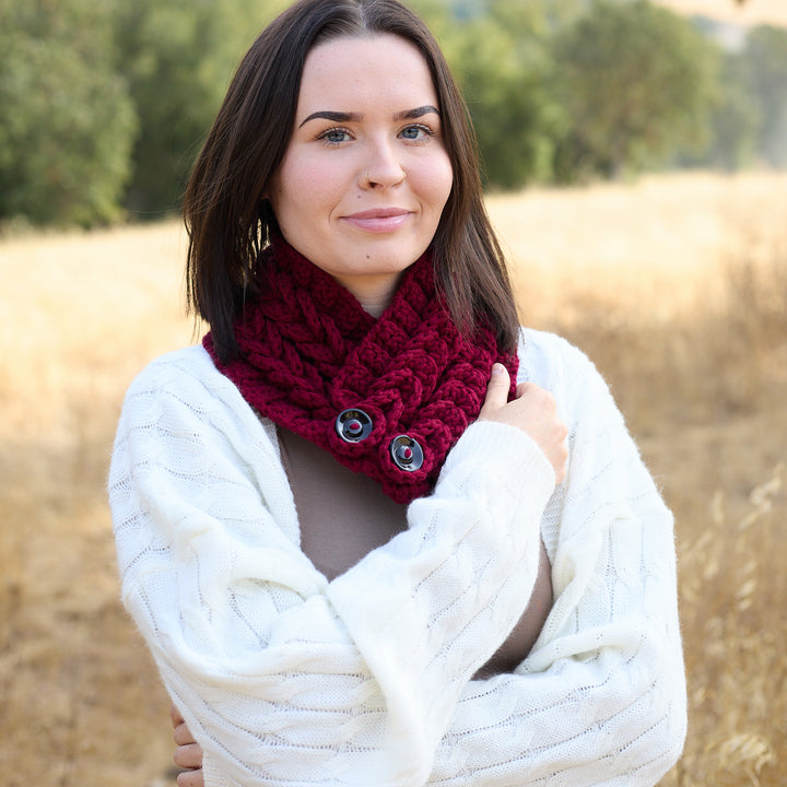 Laura Cowl Scarf Orange