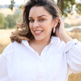 Dr Christine Earrings Brown Cow Print