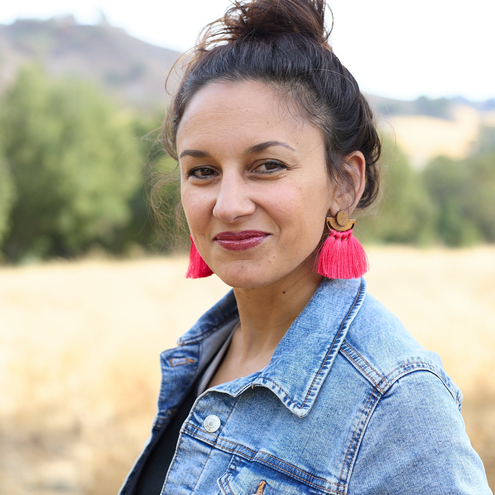 Becka Earrings Coral