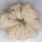 Ivory Fluffy Scrunchie