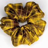 Preppy Yellow and Brown scrunchie