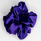 Purple jewel toned Satin scrunchie