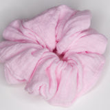 Stevie Pink Muslin scrunchie