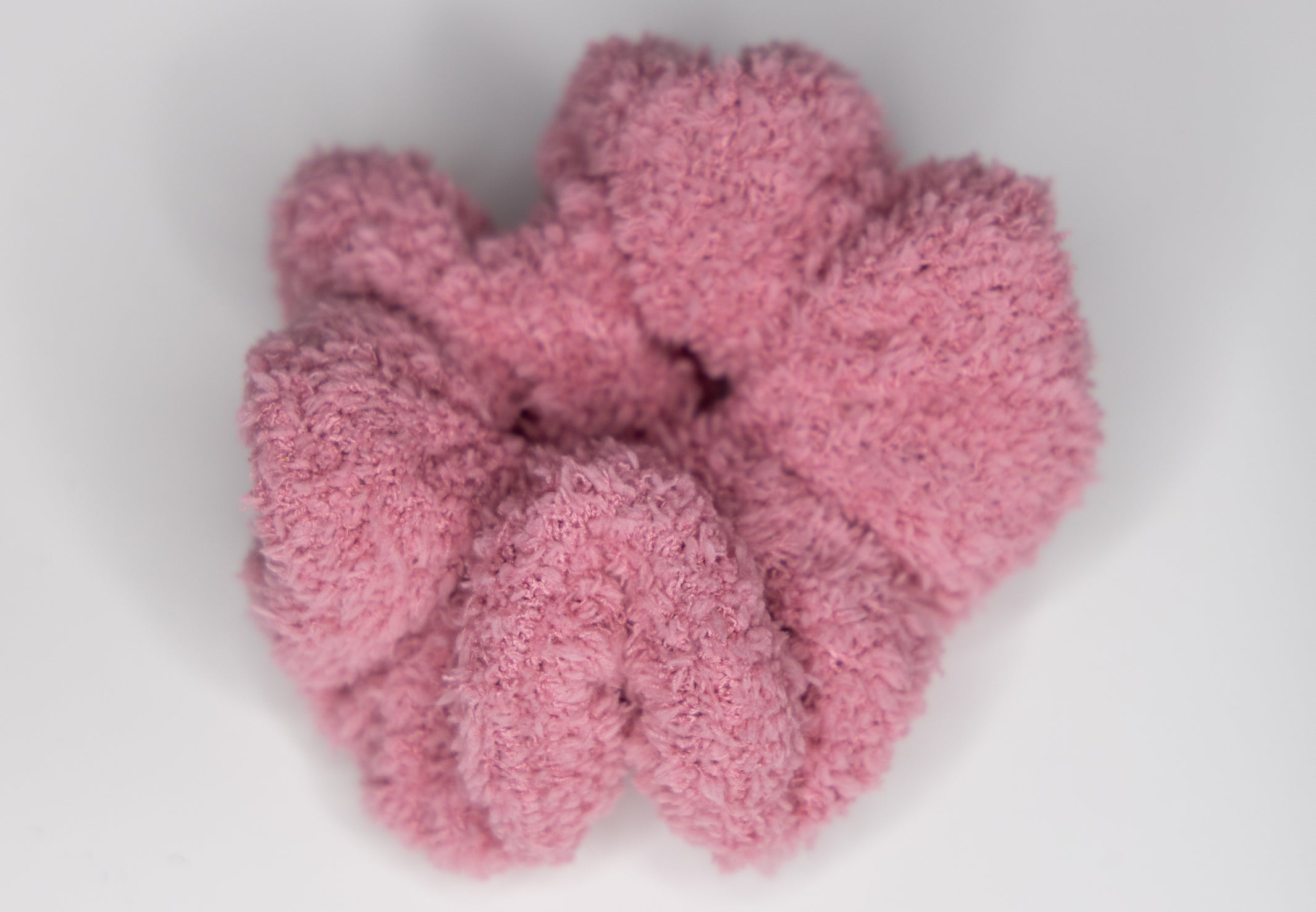 Taffy Pink Fluffy Scrunchie