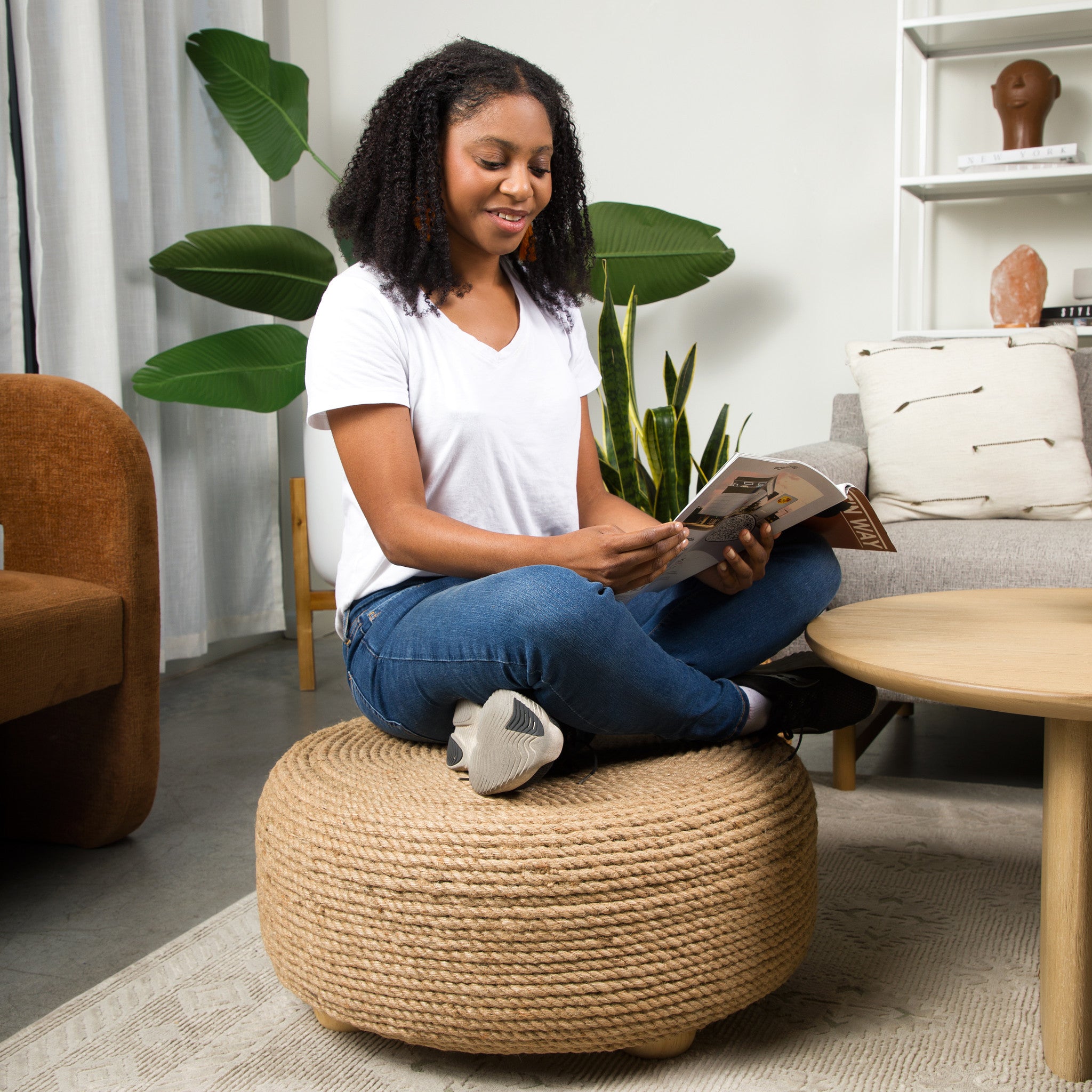 Valerie Upcycled Tire Ottoman