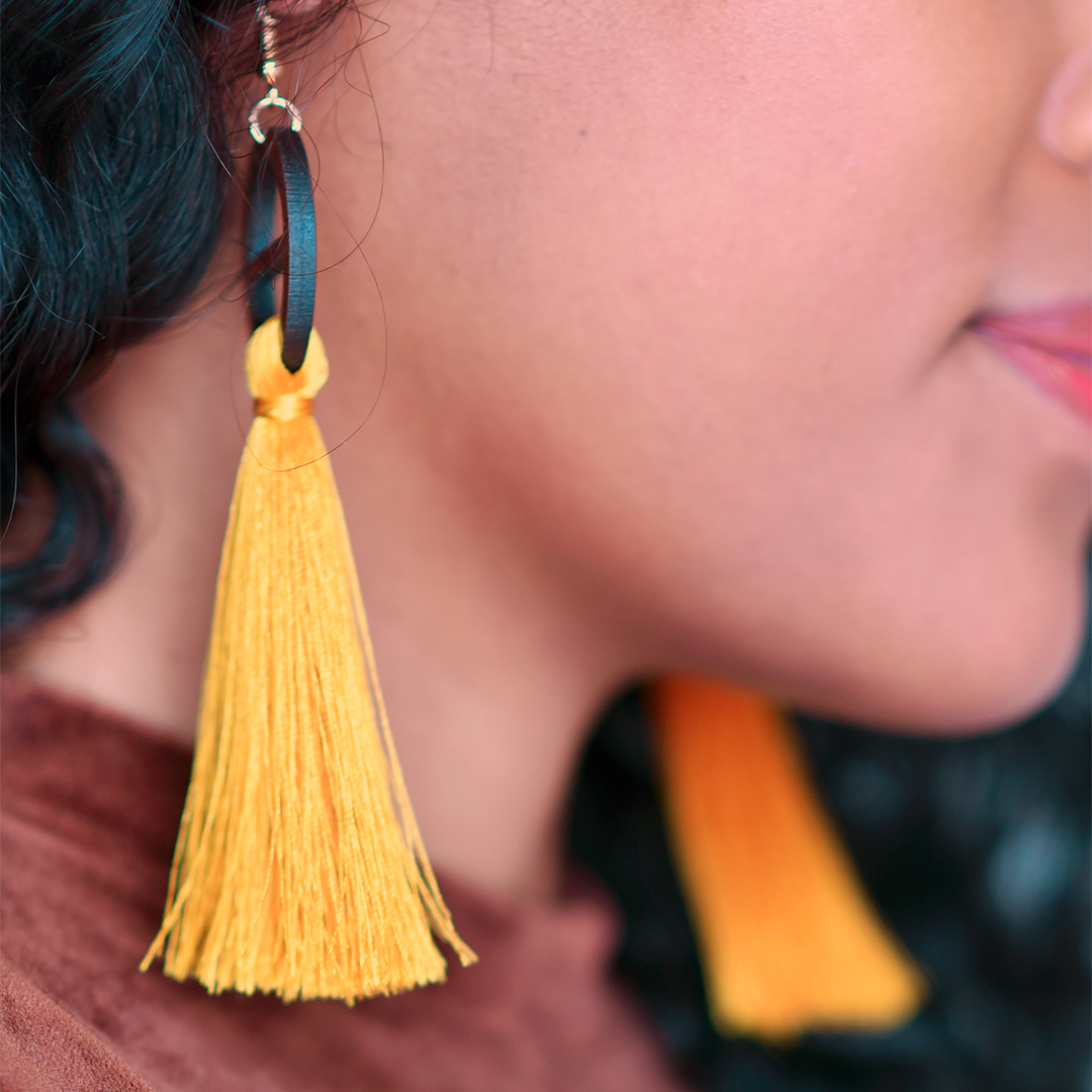 Lynne hreaded Wheel Earrings