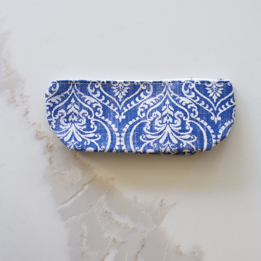 Demin Print Cosmetic Bag