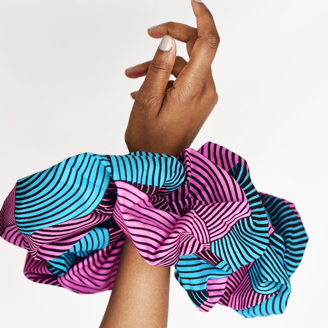 Oversized Printed Scrunchies