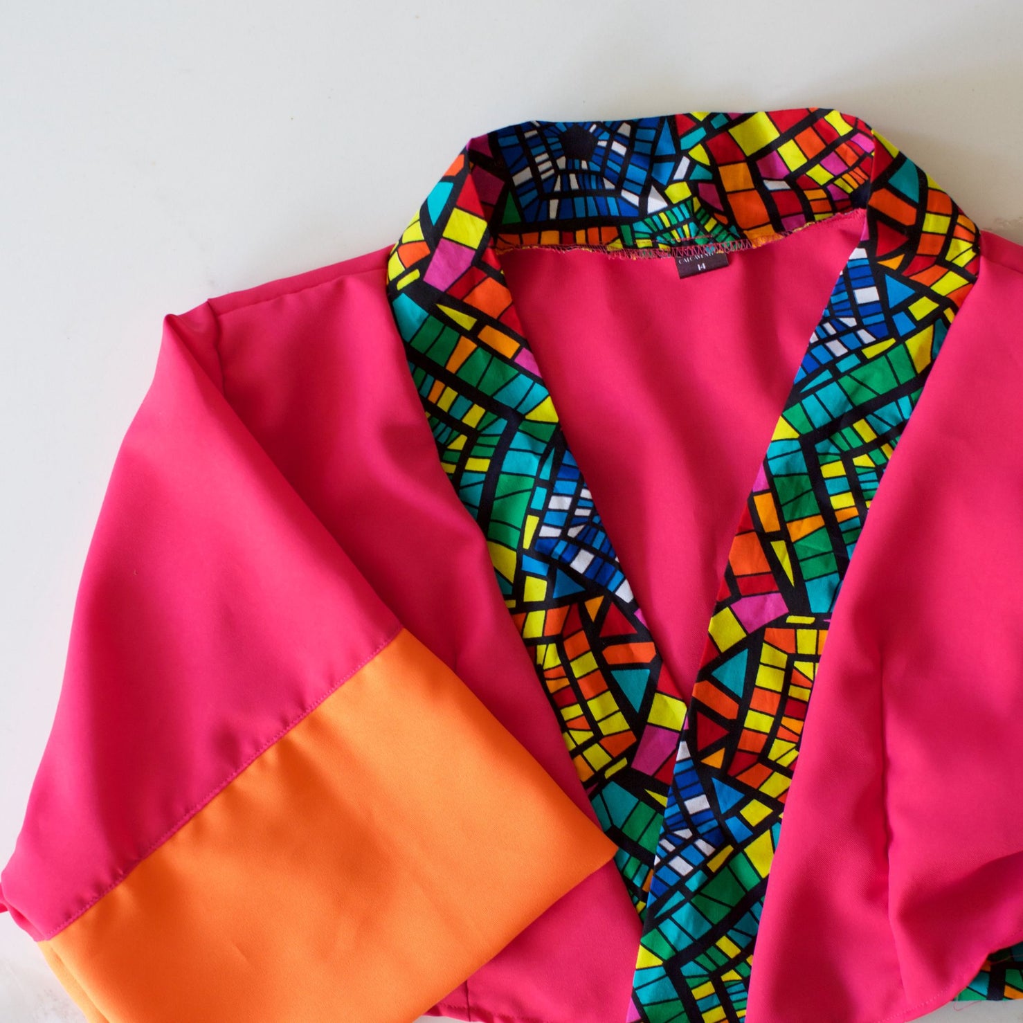 Mini Kimono Colorful Strappy Crop