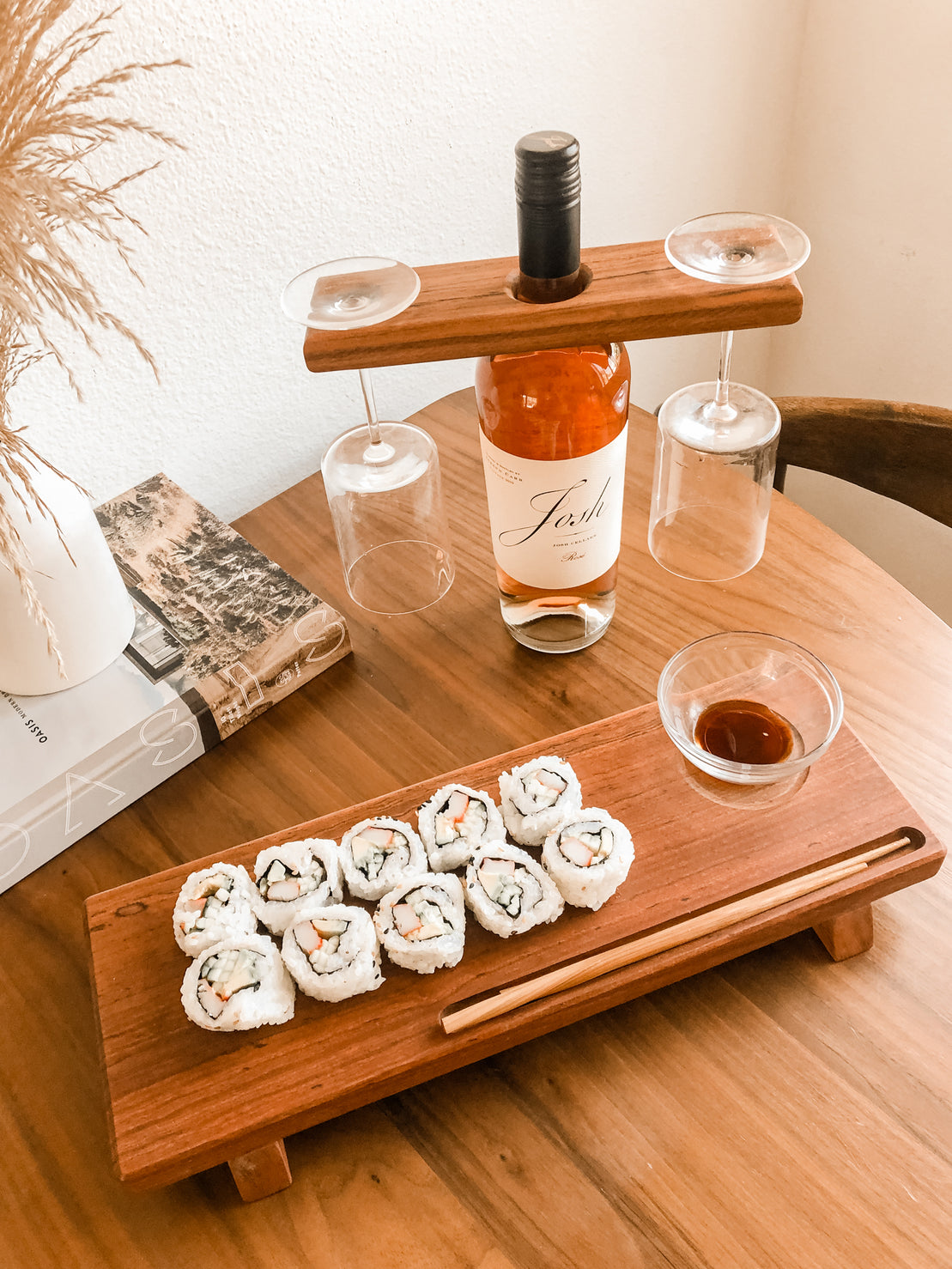 Kiaat Wood Sushi Tray