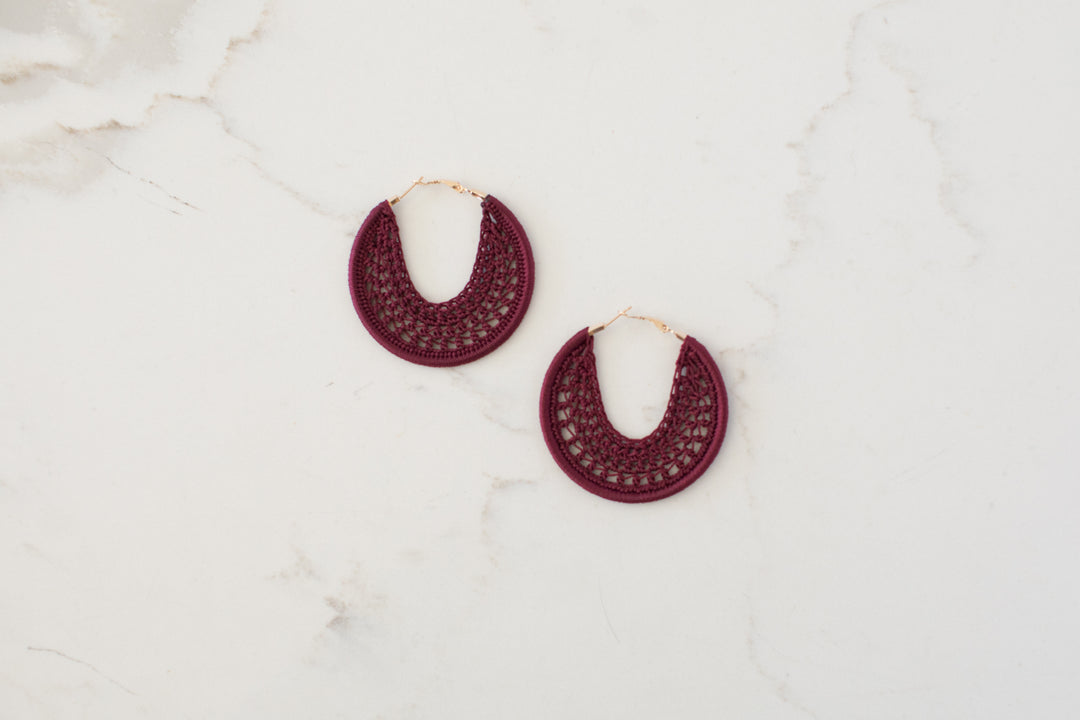 Lisa Earrings Magenta