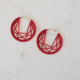 Ayca Hoop Earrings Yellow